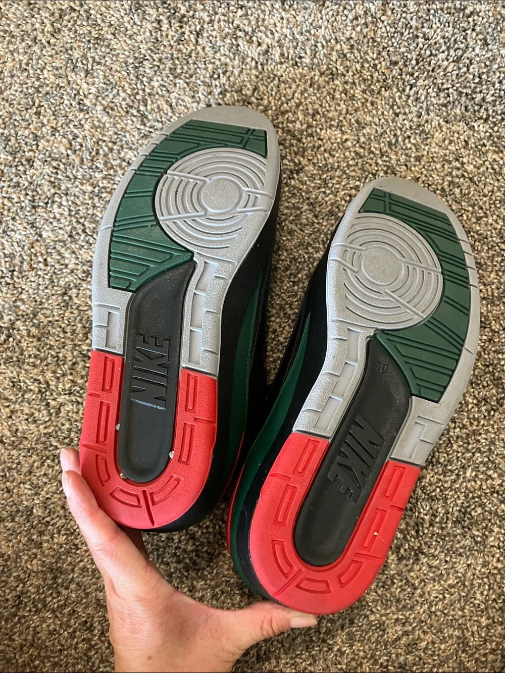 Nike Black Sneakers with Red Accents - Picture 4 of 5